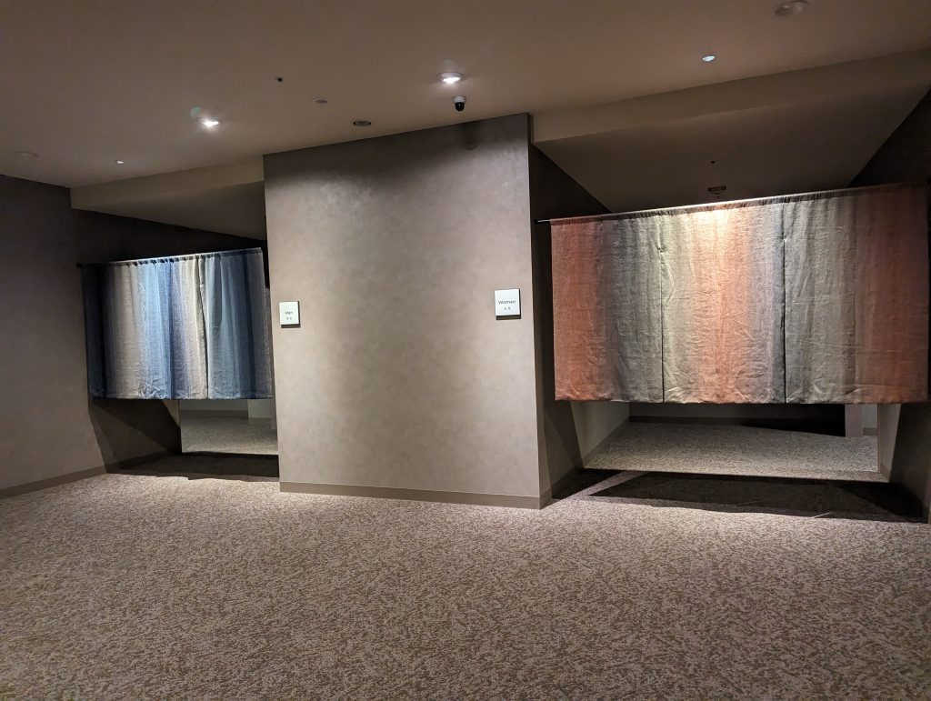 メルキュール富山砺波リゾート＆スパの大浴場の入り口