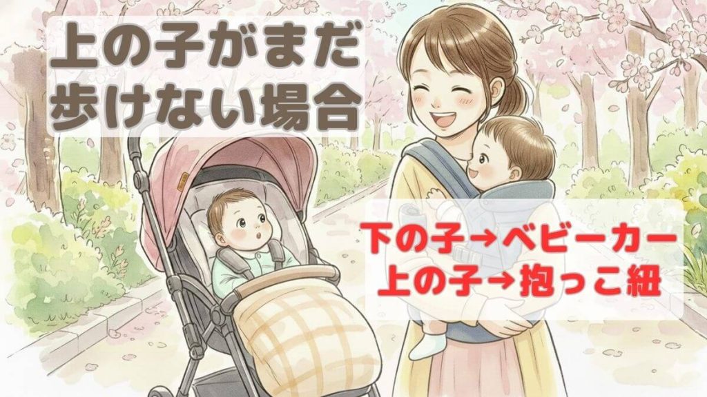 上の子が歩けない時期の移動手段